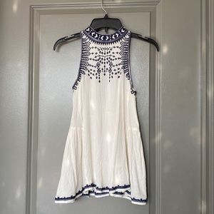 Flowy Embroidered Tank Top